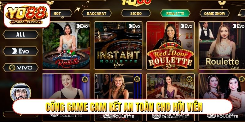 Cổng game cam kết an toàn cho hội viên