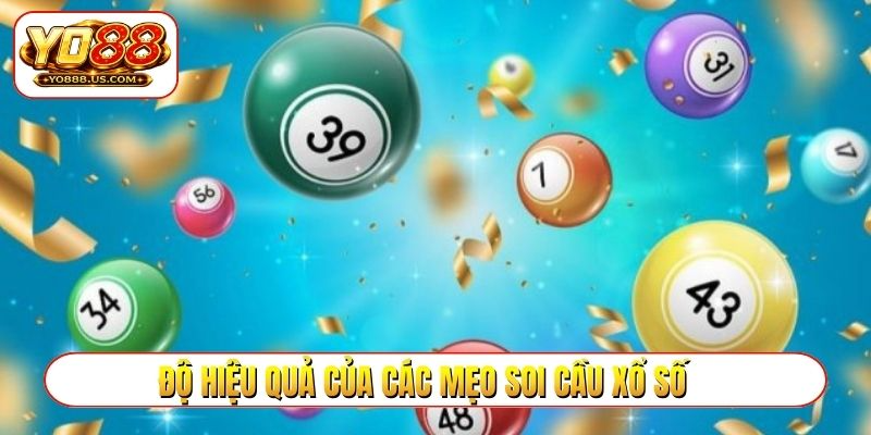 Độ hiệu quả của các mẹo soi cầu xổ số